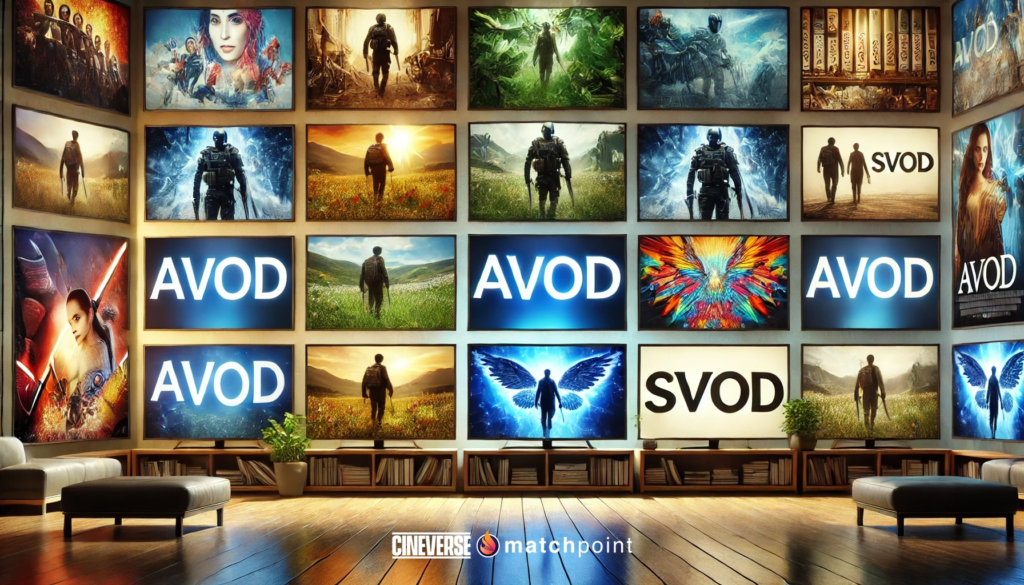 Display image of Cineverse's streaming OTT platform technology for AVOD and SVOD.